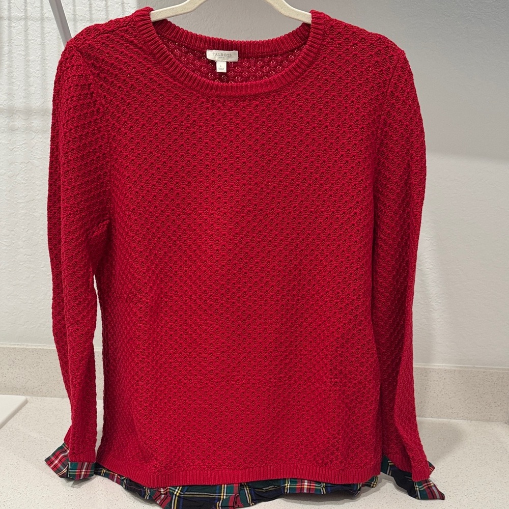 Talbots Red Crew Neck Sweater
